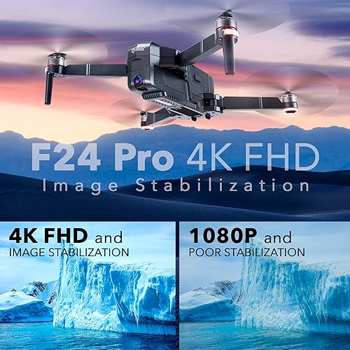 Miniatura 2 de Contixo Drones F24 Pro con cámara para adultos 4K UHD plegable RC Quadcopter GPS de regreso a casa, cámara FPV compatible con VR - 30 minutos de