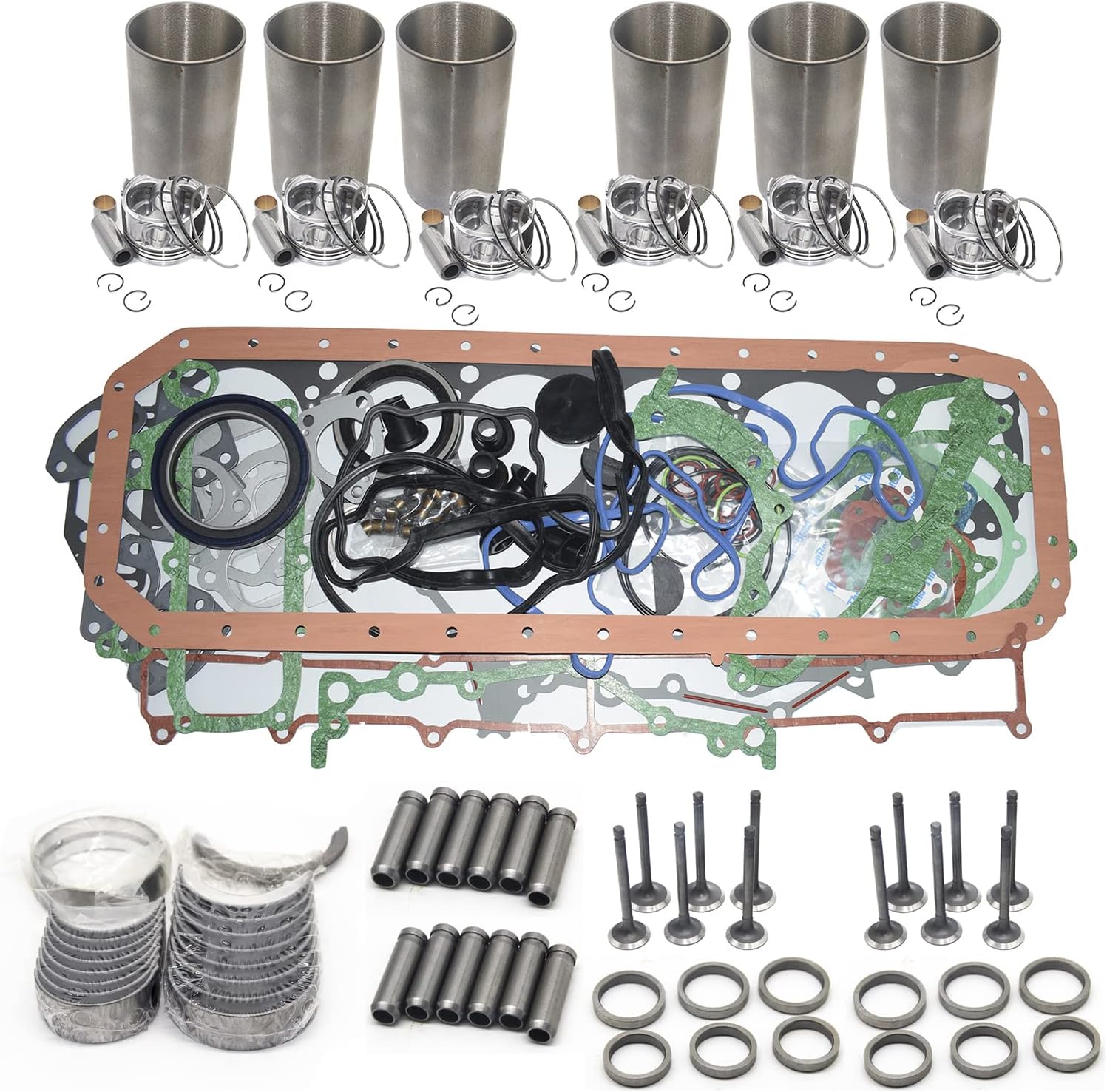 Nayuank Overhaul Rebuild Kit Compatible with Hino J08E Engine 238 268