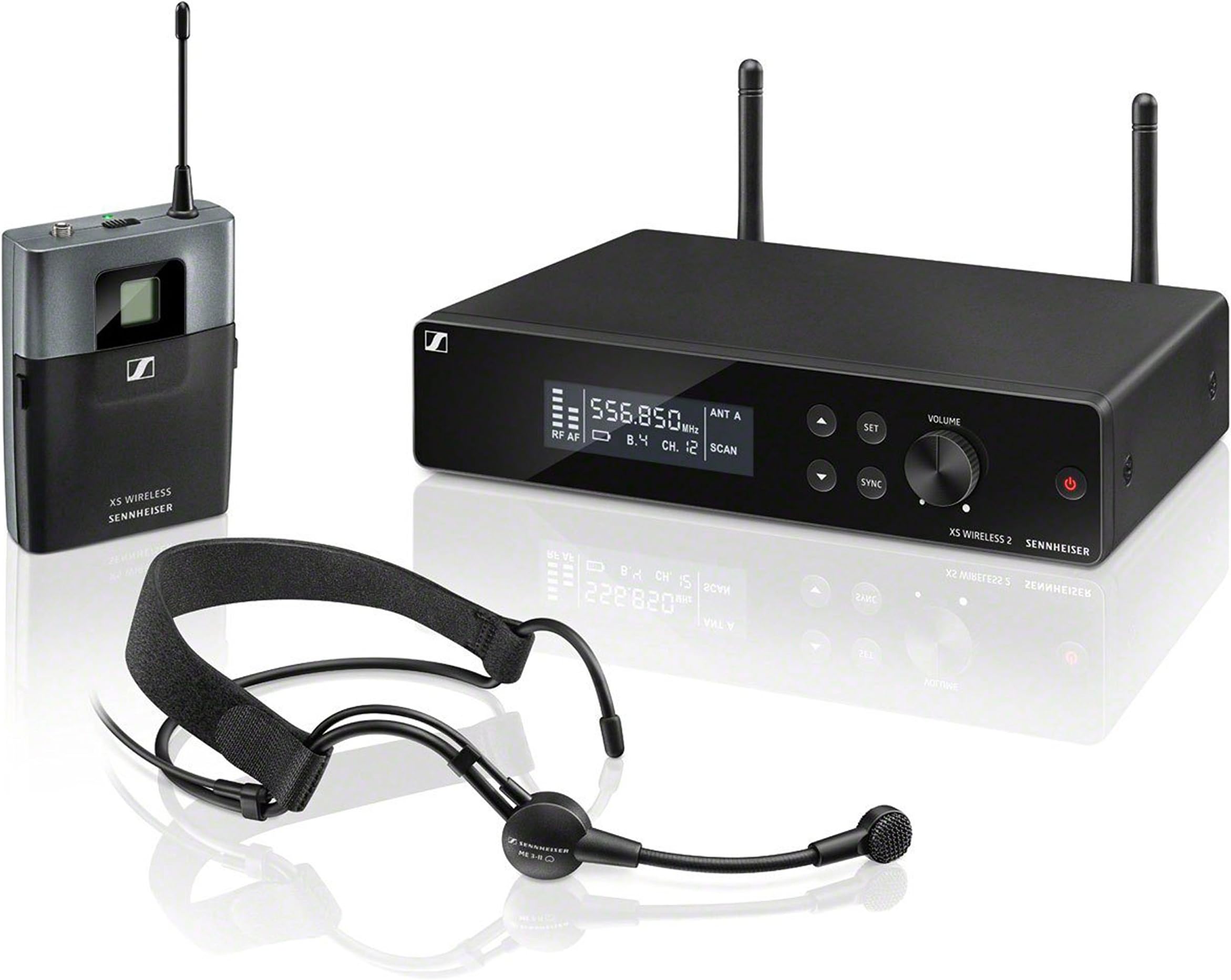 XSW 2-ME3-A Wireless Cardiod Headset Microphone for Singers, Presenters and Live Sound,House of Worship, Conference Rooms and Flute Instrument