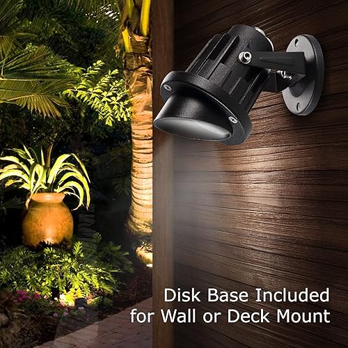 Miniatura 5 de J.LUMI GBS9809 - Foco LED para exteriores de 9 W, 120 V CA, reemplaza a halógeno de 75 W, estaca de tierra de metal, luz blanca diurna, luz de