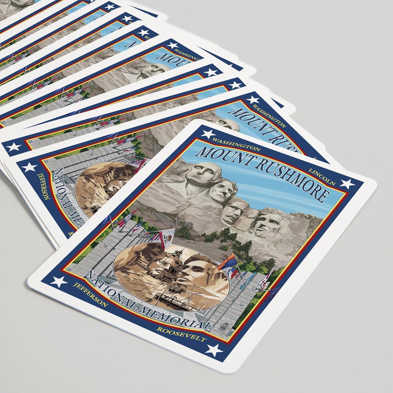 Lantern Press Mount Rushmore National Memorial, South Dakota, 52 Playing Cards for Adults, Poker Size Card Deck