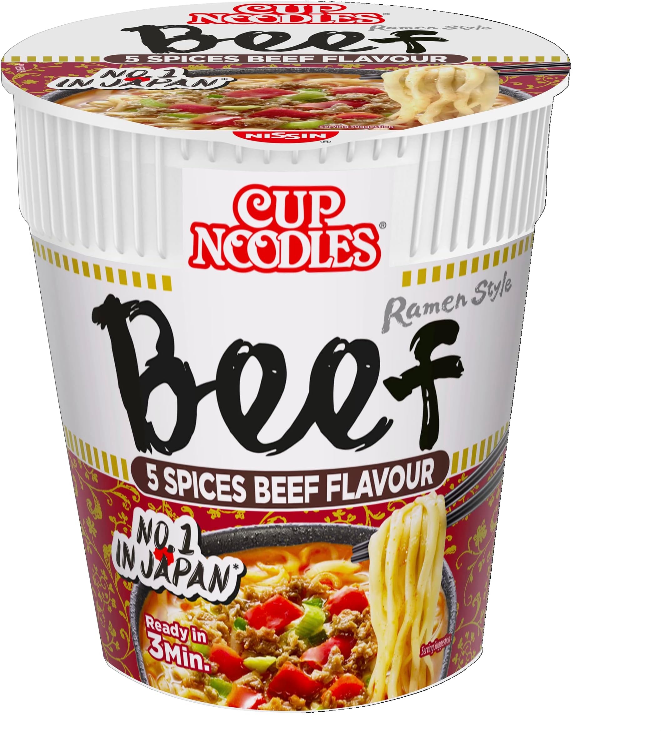 Nissin Cup Noodles 5 Spices Beef Flavour 64g