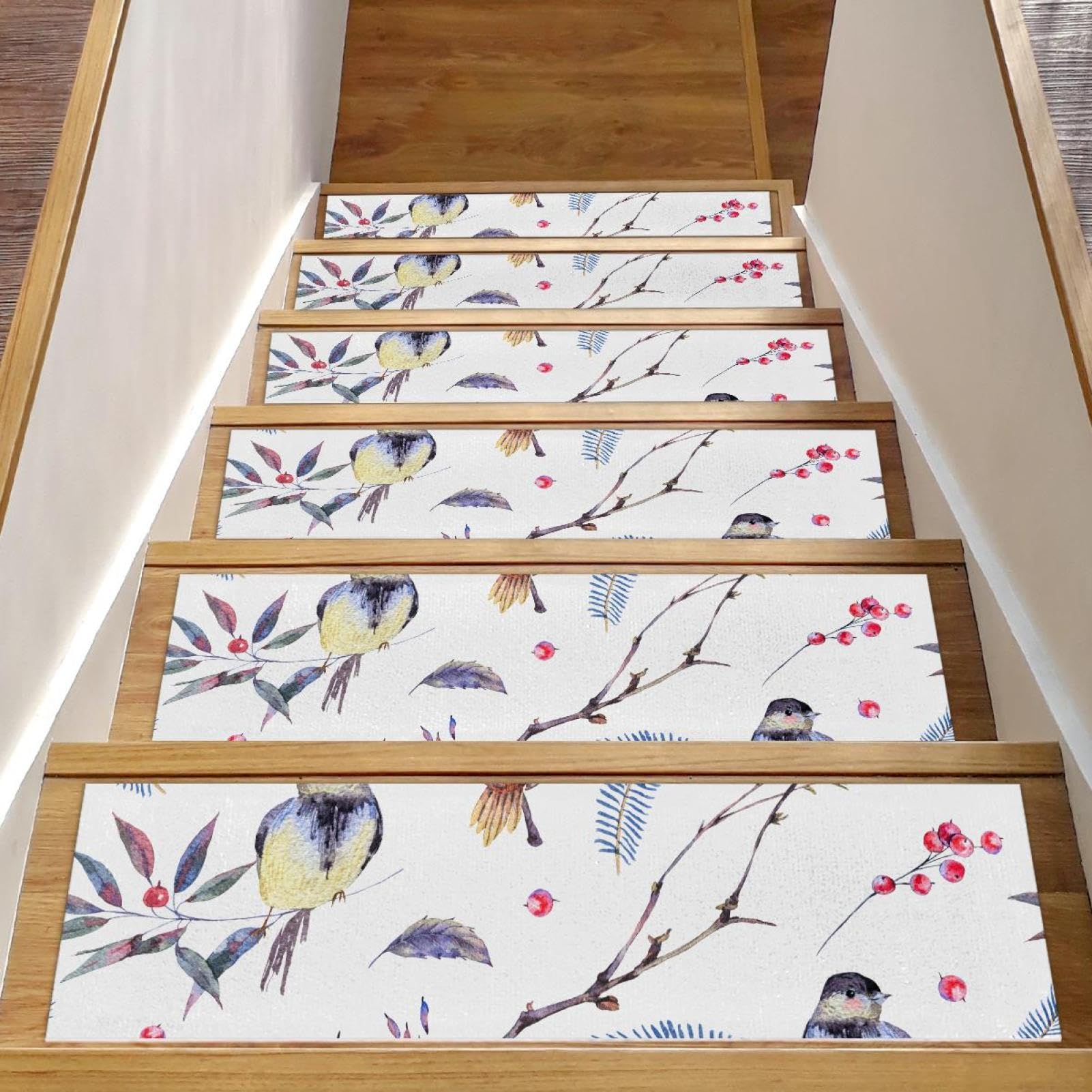 Peldaños antideslizantes para escaleras de madera alfombras que frenan resbalones de mascotas