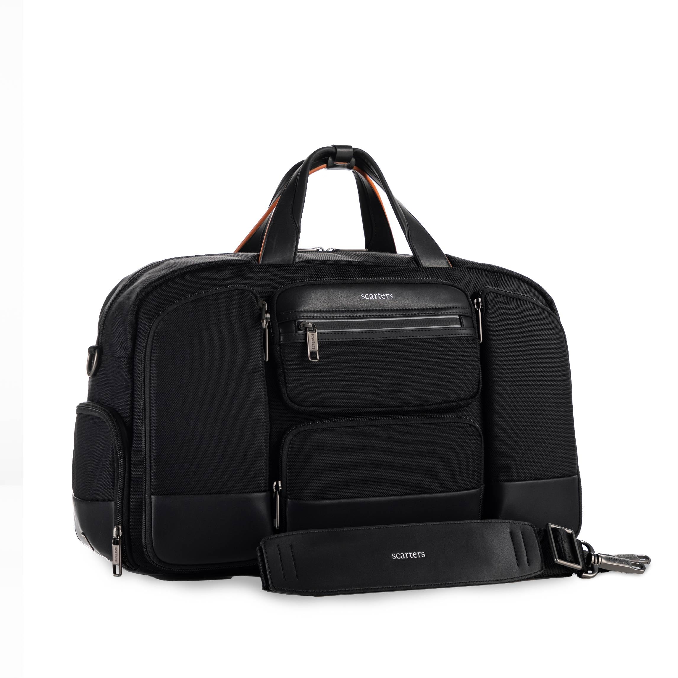 Scarters Terminal Travel Messenger Bag | for 16” Laptop | 34.8 litres | Water Resistant | Premium Nylon Fabric | Extra Spacious & Multicompartment | Sturdy Shoulder Strap and AirTag Pocket | Blue (B0C8SX5LMB) Amazon Price History, Amazon Price Tracker