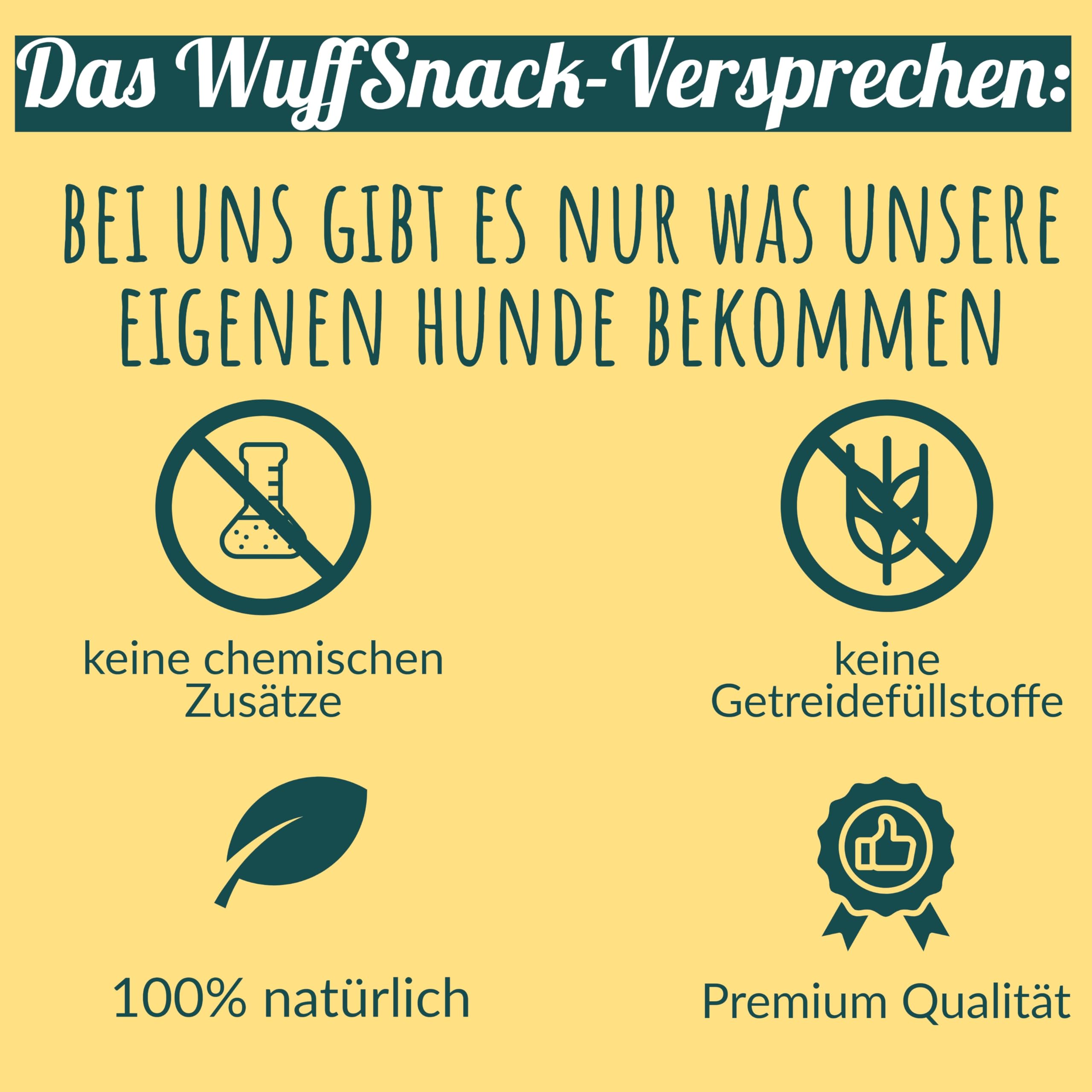 Lot de 50 oreilles de bœuf avec coquillage pour chiens - Naturelles et de qualité supérieure - Faible en gras et en protéines - Article à mâcher pour les soins dentaires de Wuffsnacks