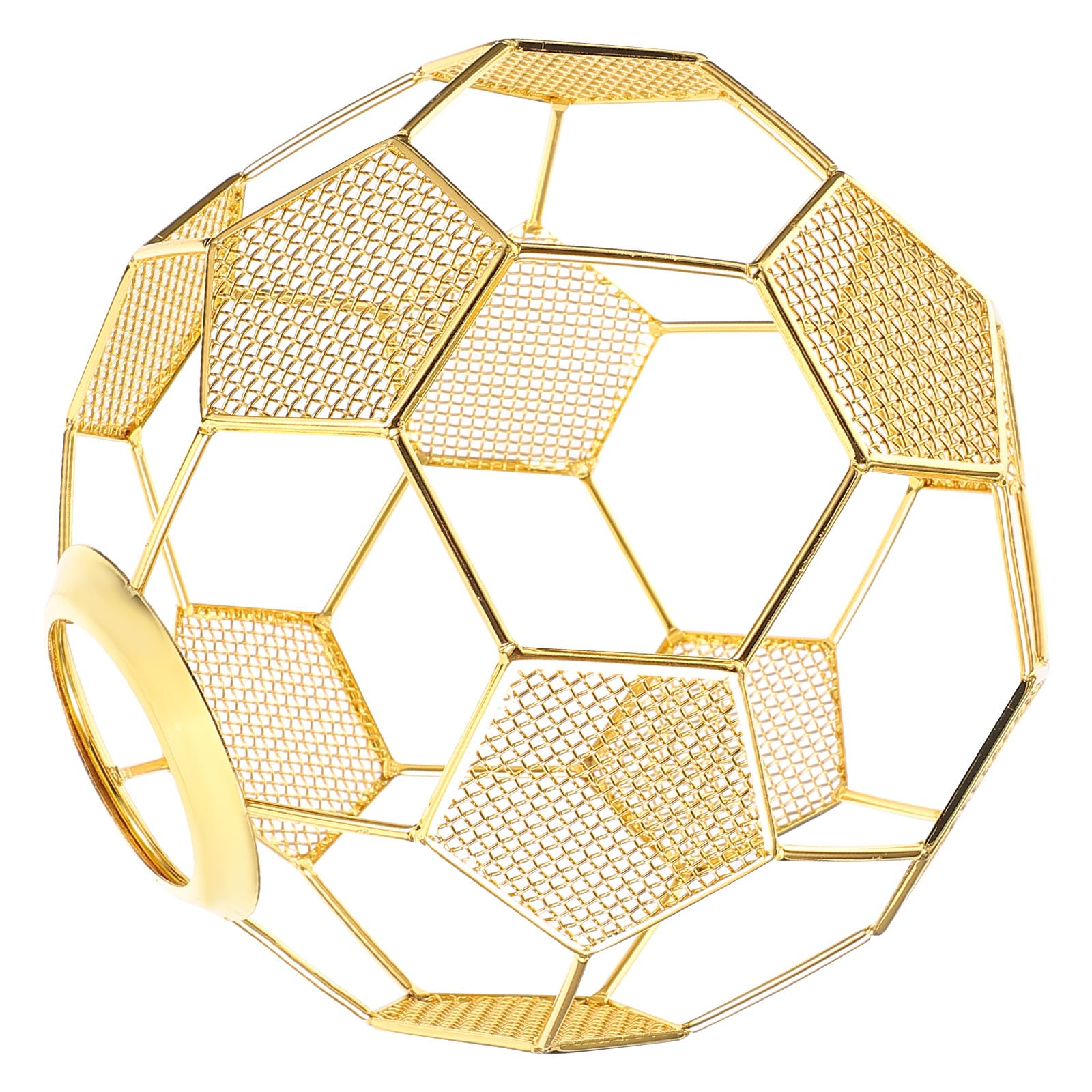 Tofficu Football Lampshade Ceiling Light Featuring A Hollow Out Soccer Shape Design Decorative and Easy Installation Suitable for Corridor and Fashion Store Use with Metal Chandelier