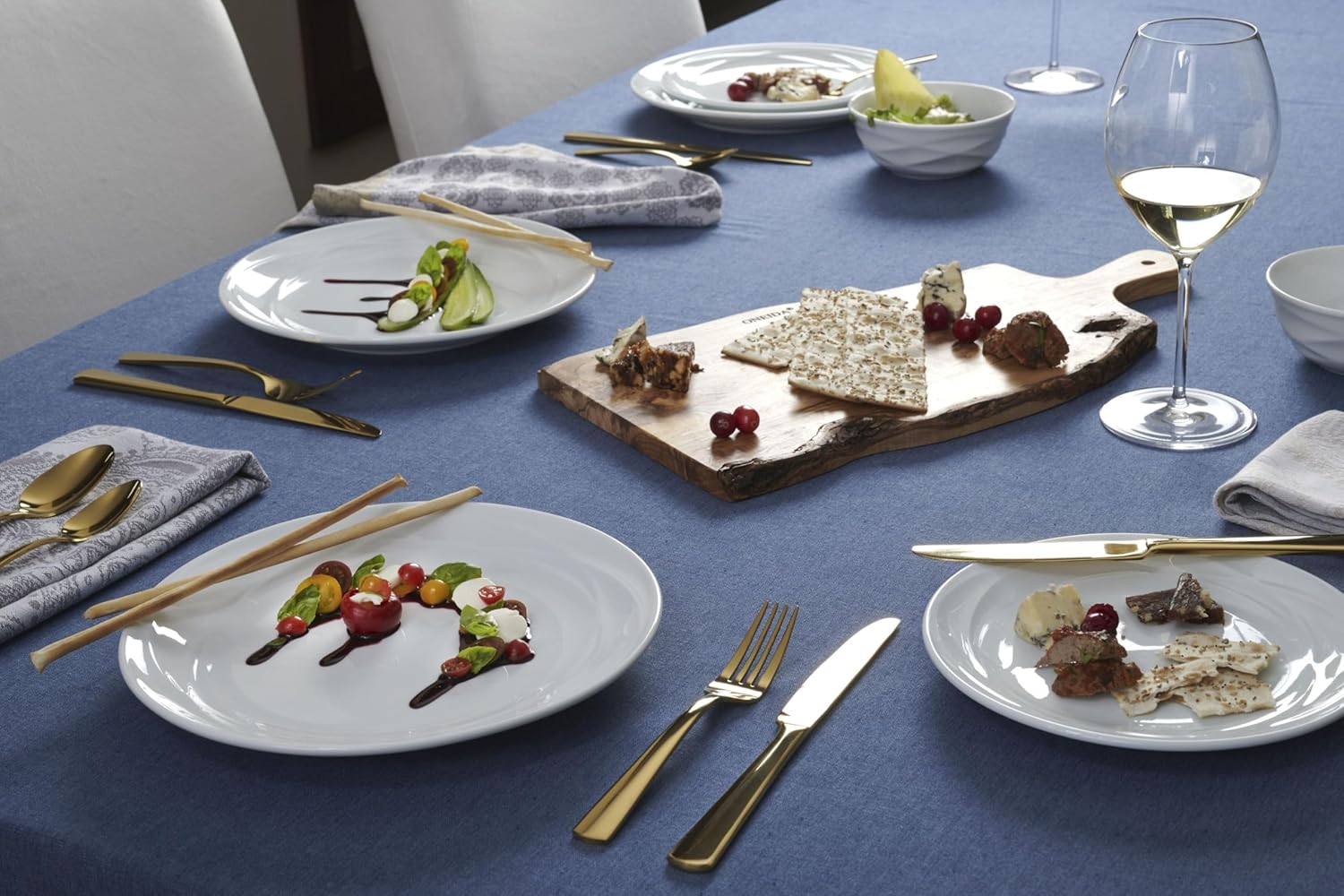 Oneida F100005A Golden Michelangelo 5 Piece Fine Flatware Set, Service For 1