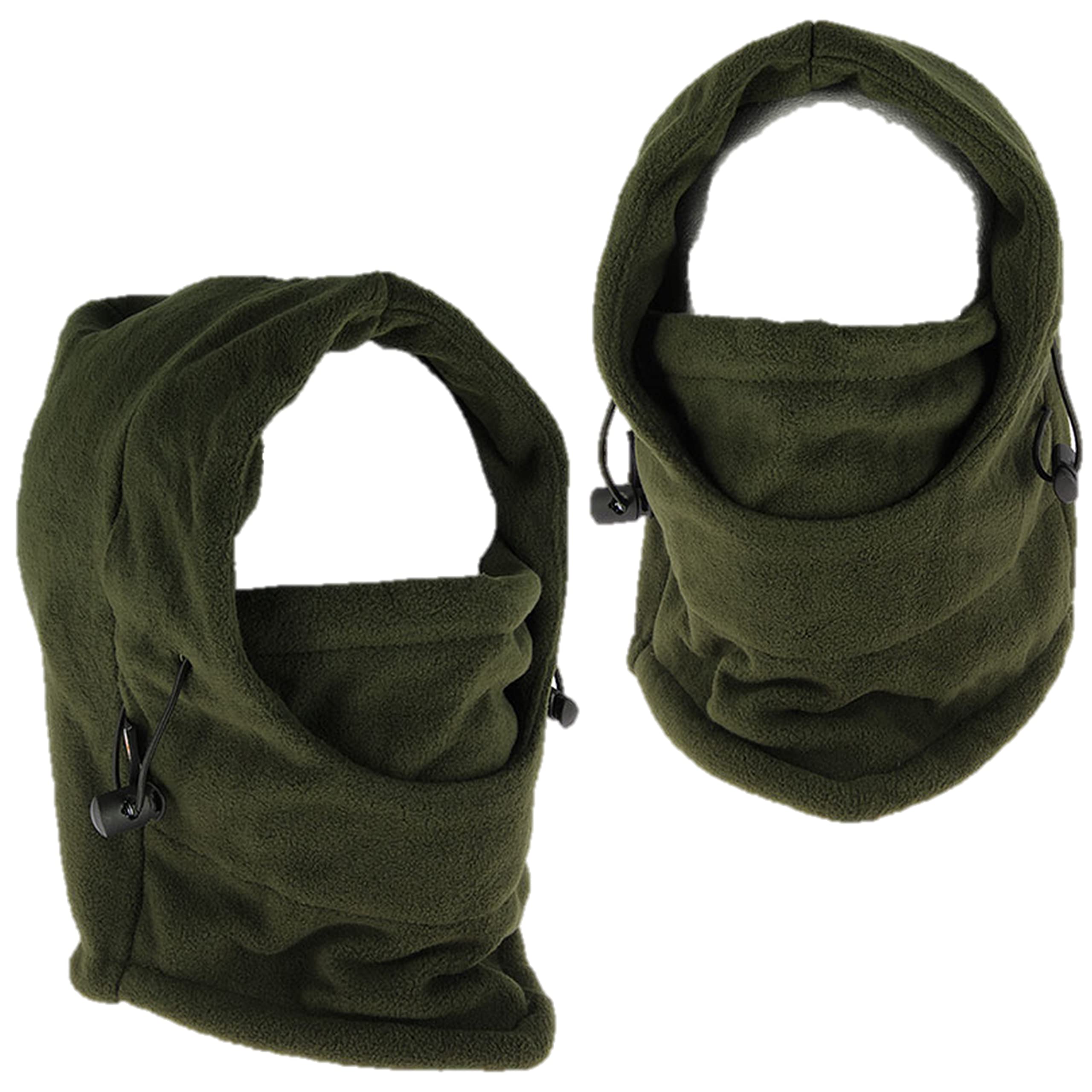 Deluxe Green Snood with Face Guard Fishing Hunting Warmer Balaclava Hat 500 NGT