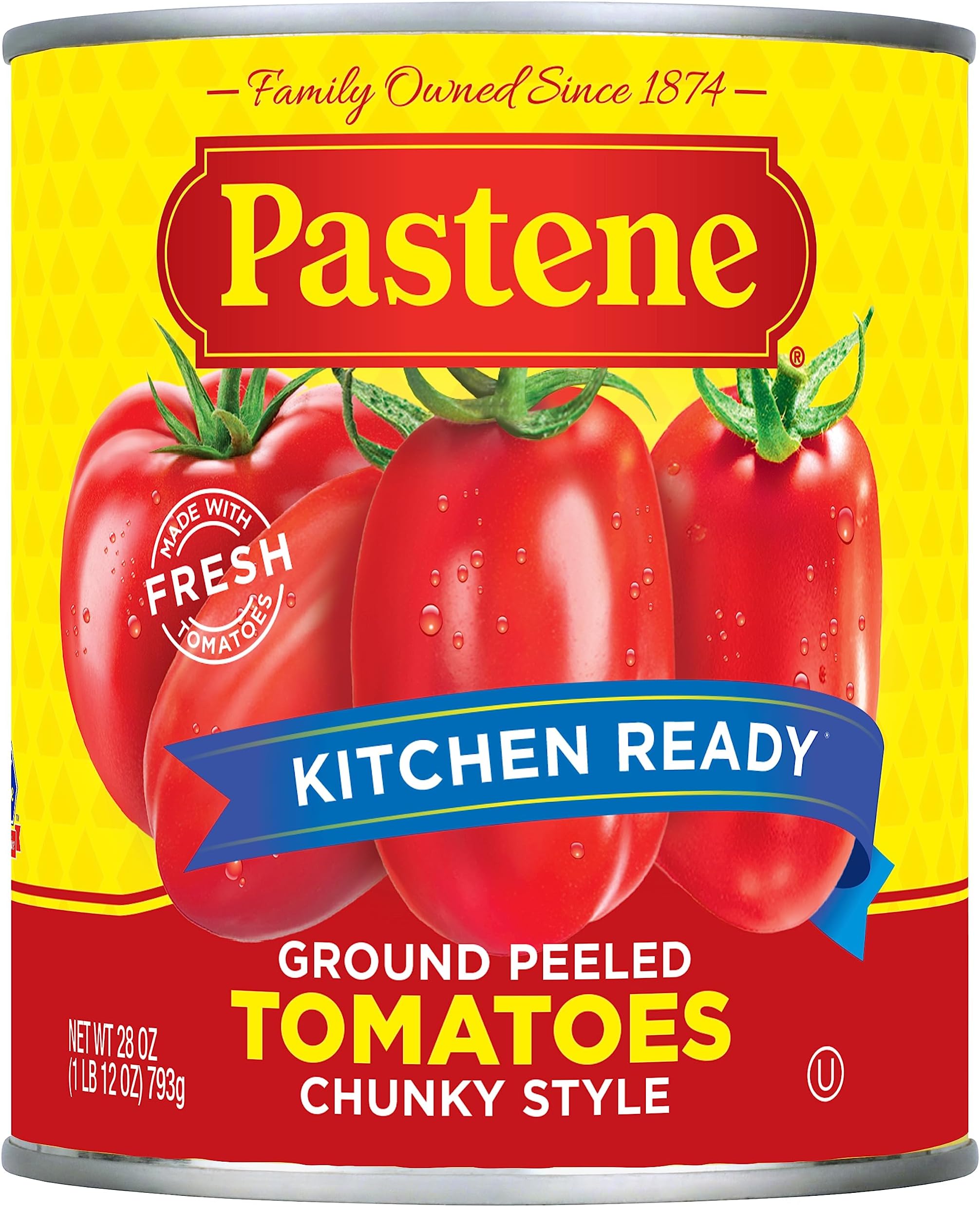 Pastene "Kitchen Ready" Ground Peeled Tomatoes 28 oz