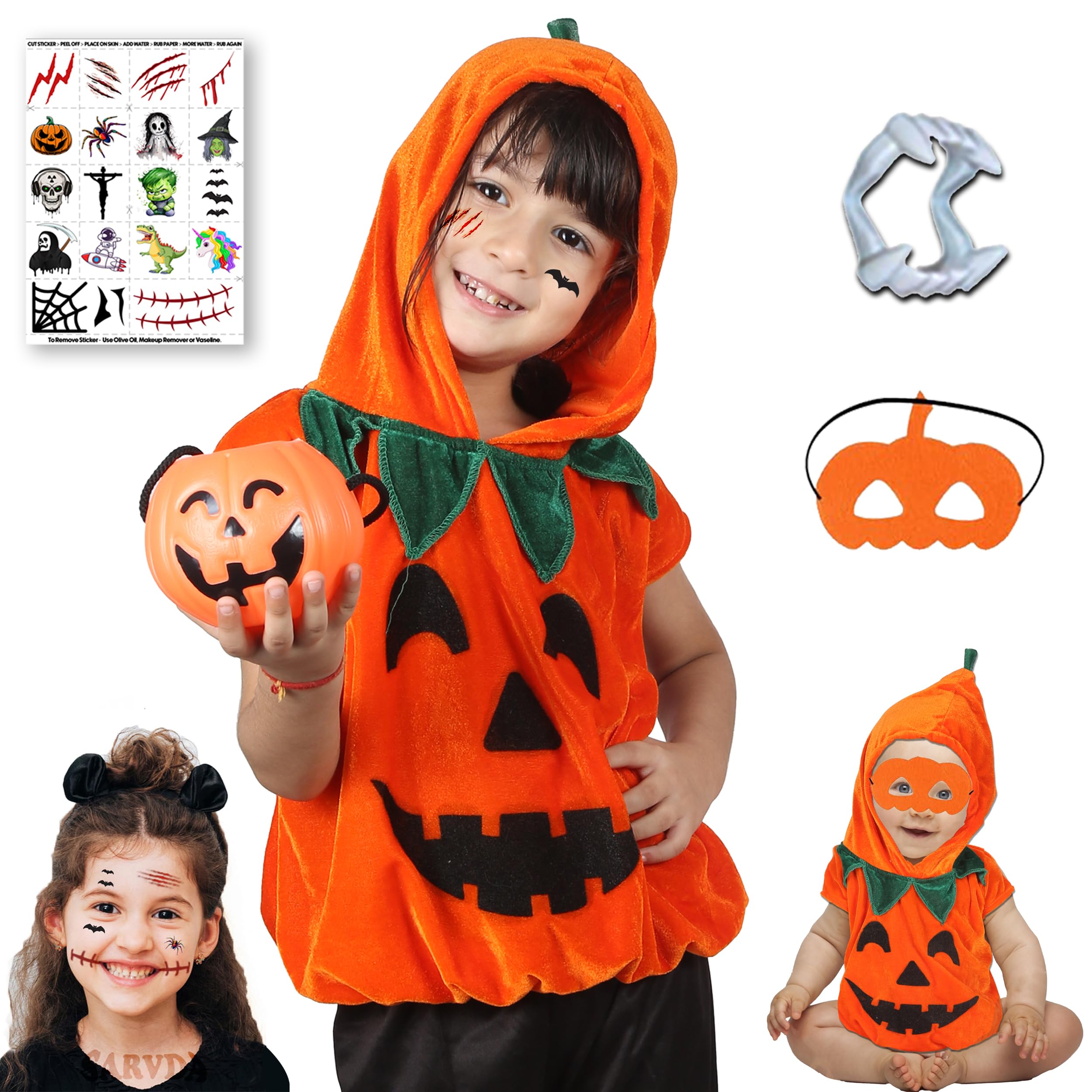 See full amazon price history chart for Sarvda Pumpkin Dress for Kids | For Boys and Girls | Halloween Cute Funny Pumpkin Costume | Pumpkin Candy Basket | Mask | Cap | Teeth | Fun Tattoo | For 2 to 3 Year Kids Sarvda Pumpkin Dress for Kids | For Boys and Girls | Halloween Cute Funny Pumpkin Costume | Pumpkin Candy Basket | Mask | Cap | Teeth | Fun Tattoo | For 2 to 3 Year Kids (B0CKKHMF2Z) Amazon Price History, Amazon Price Tracker