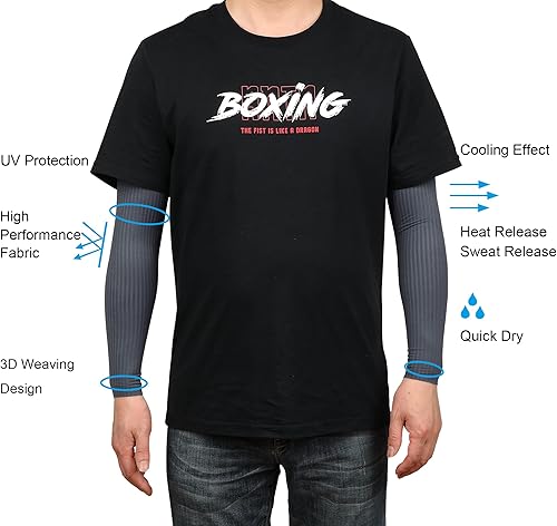 Miniatura 3 de Souke Sports Compression Arm Sleeves,UV Protection UPF 50 Sun Sleeves,Cooling Quick Dry Sleeve Cover for Cycling Basketball