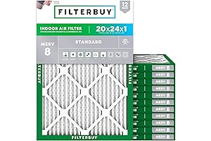 Filterbuy 20x24x1 Air Filter MERV 8 - Experience Enhanced Air Quality
