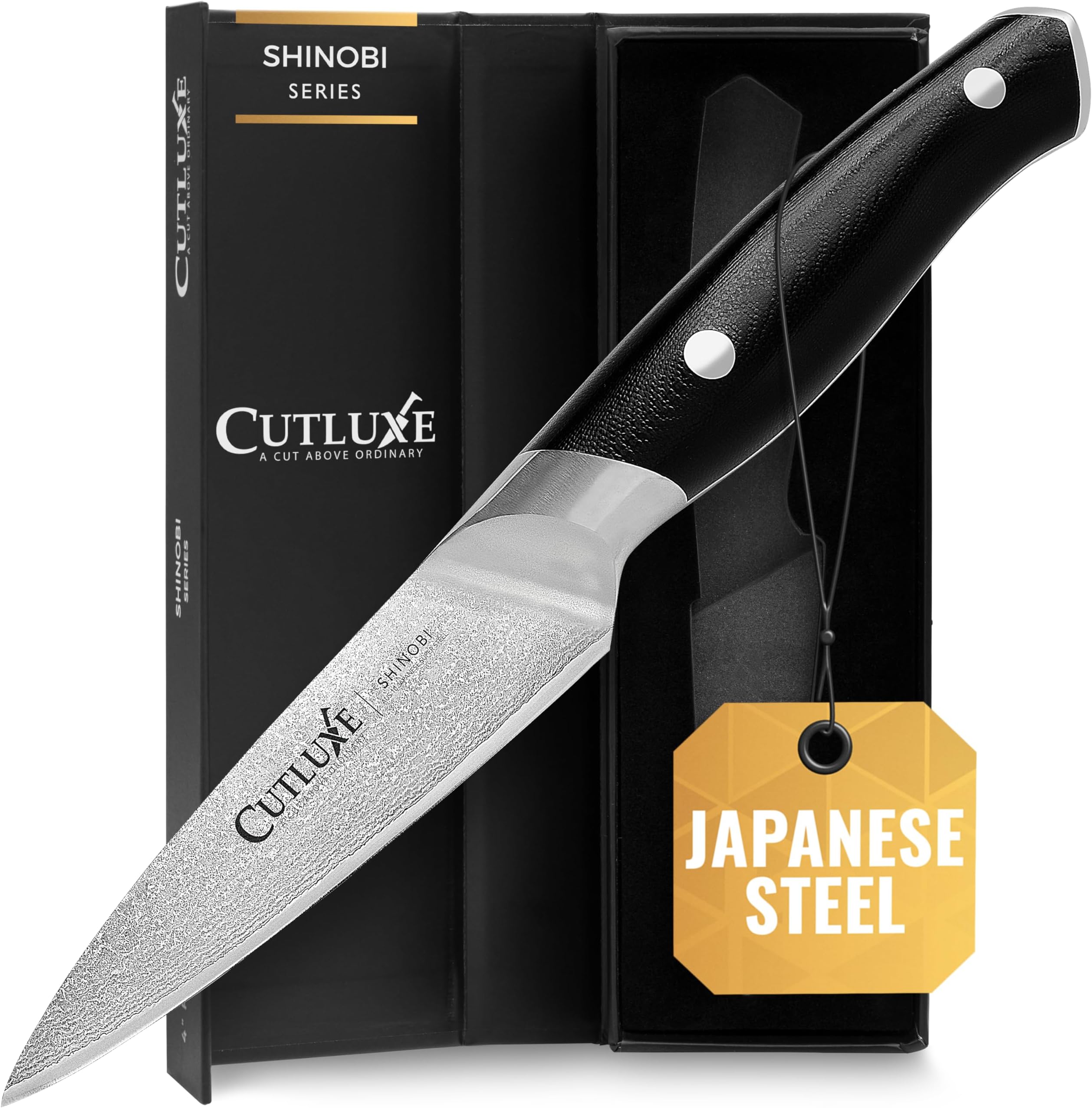 Cutluxe Santoku Knives Set 5" and 7" Chopping Knife Set