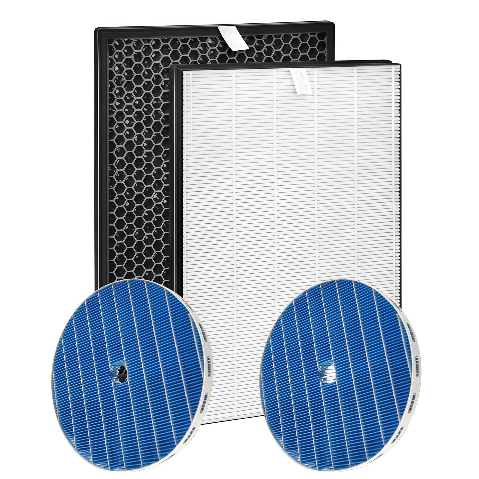 4 Stück Ersatzfilter Kompatibel mit Philips 2000 2000i Series AC2729/10 2-in-1 Luftreiniger und Luftbefeuchter FY1413 FY1410 Ersatz HEPA Filter FY2425 Befeuchtungselement