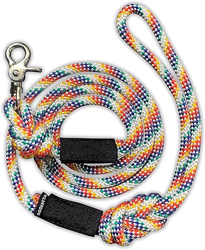 Vista 8 de Wilderdog Cuerda de escalada - Correa para perro con clip rápido, 5 pies, color azul pacífico Pacific Blue