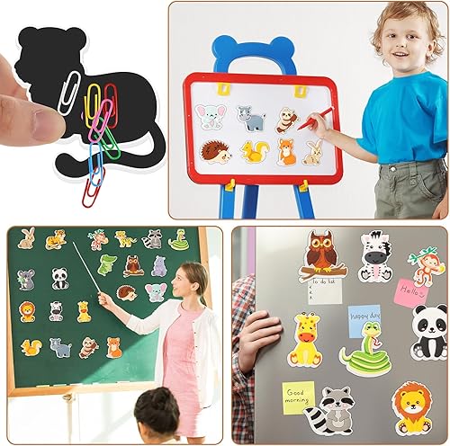 Miniatura 4 de 20 imanes de nevera para niños, animales, imanes de nevera para niños pequeños de 1 a 3 años, imanes de goma para nevera, regalo magnético educativo