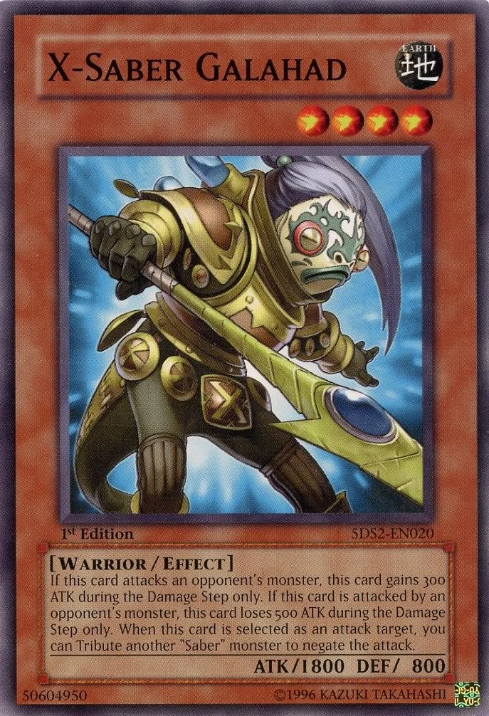 Amazon.com: Yu-Gi-Oh! - X-Saber Galahad (5DS2-EN020) - 5Ds Starter Deck  2009-1st Edition