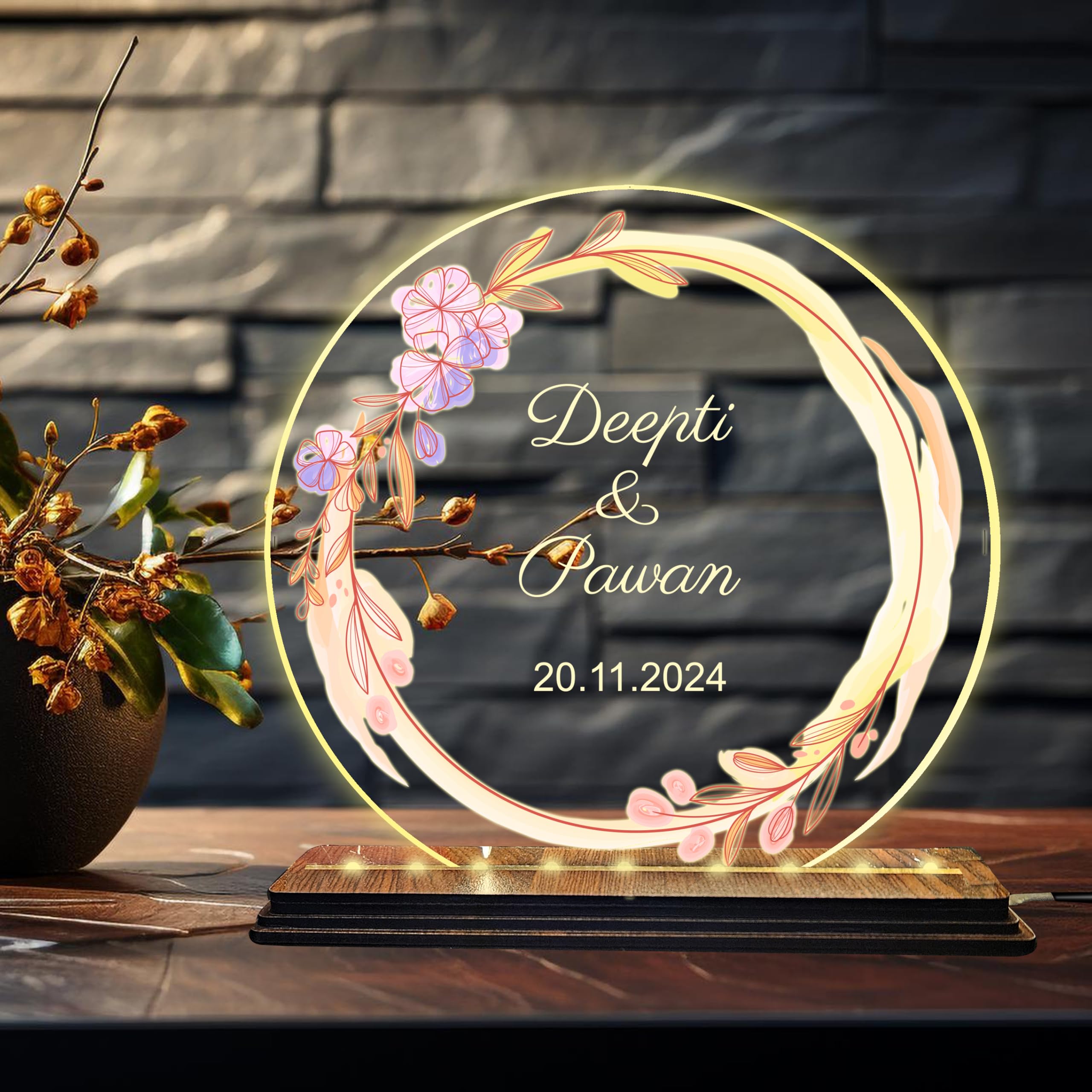 Brown Cloud Personalized Name Photo LED Night Lamp Customized Gift for Men Women Husband Wife Girlfriend Boyfriend Birthday Marriage Anniversary Festivals Decoration(LED USB NL AO 008)(D9)-image-25