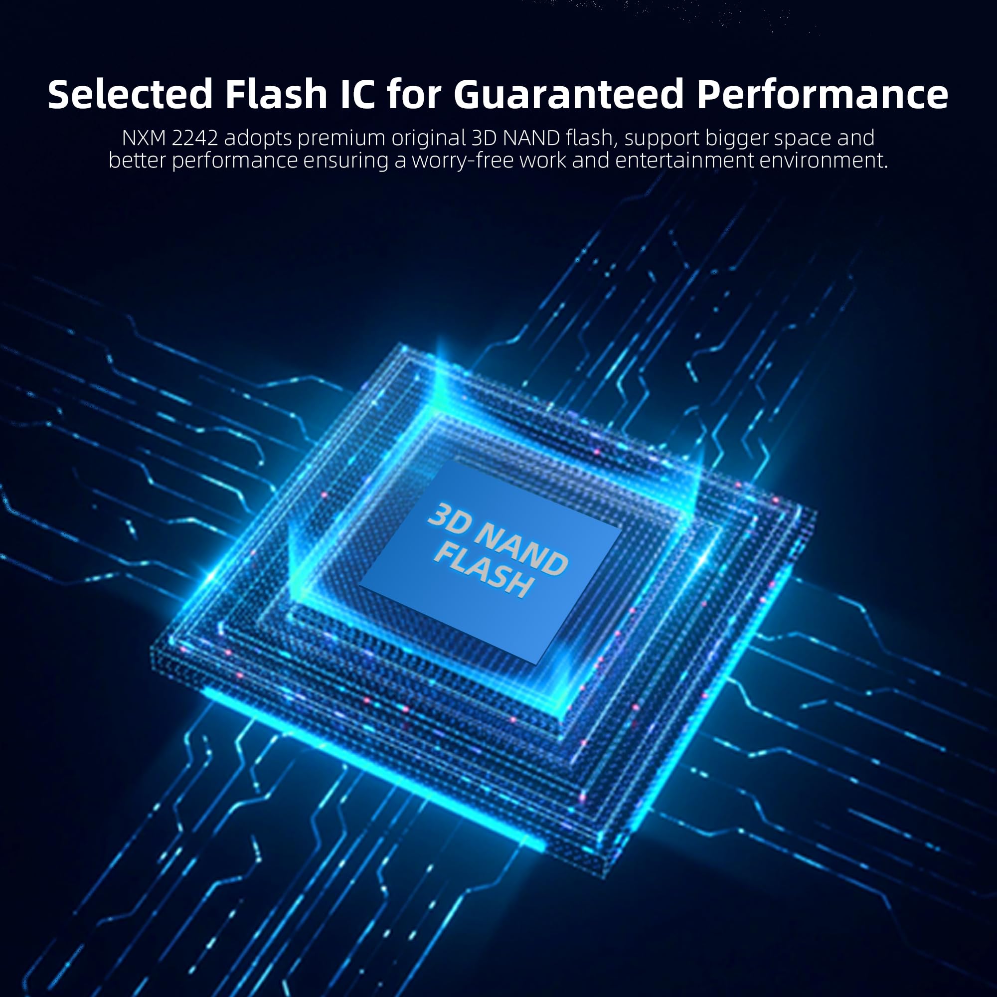 KingSpec 128GB M.2 2242 NVMe SSD - Up to 3500 MB/s Read Speed, PCIe 3.0 SSD with 3D NAND Flash, Compatible with PC, Laptop and Desktop - Additional View