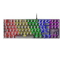 Mars Gaming MK80 Nero, Tastiera Gaming Meccanica TKL FRGB