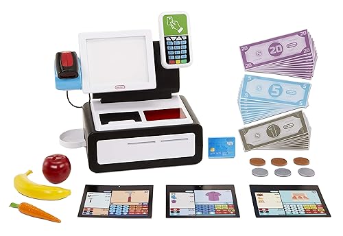 Little Tikes First Self-Checkout Stand Realistic Cash Register Pretend Play