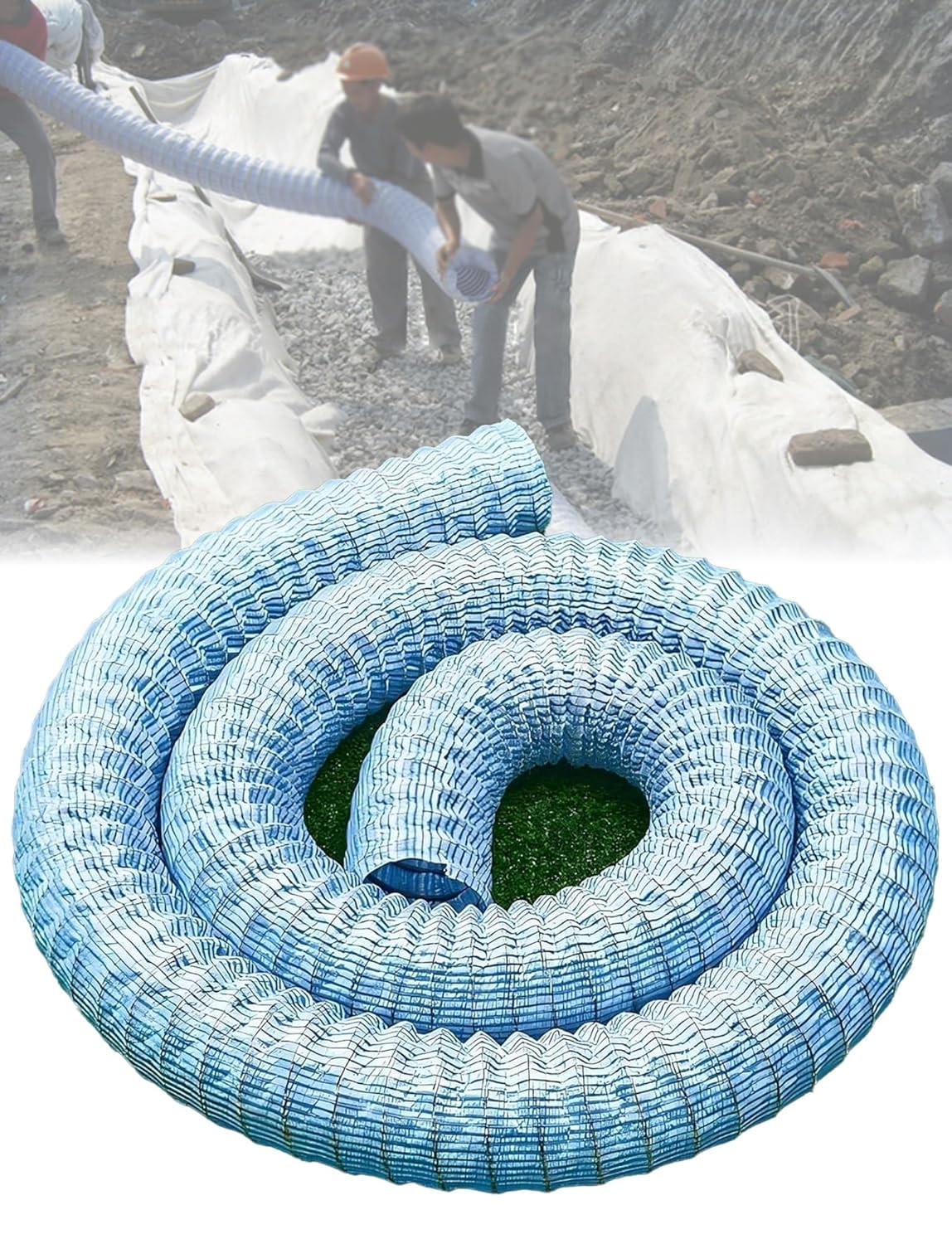 Vuiklcty 5Cm Flexible French-Style Underground Drainage Pipes, Suitable For Yards And Driveways(1000Cm/32.8Ft)