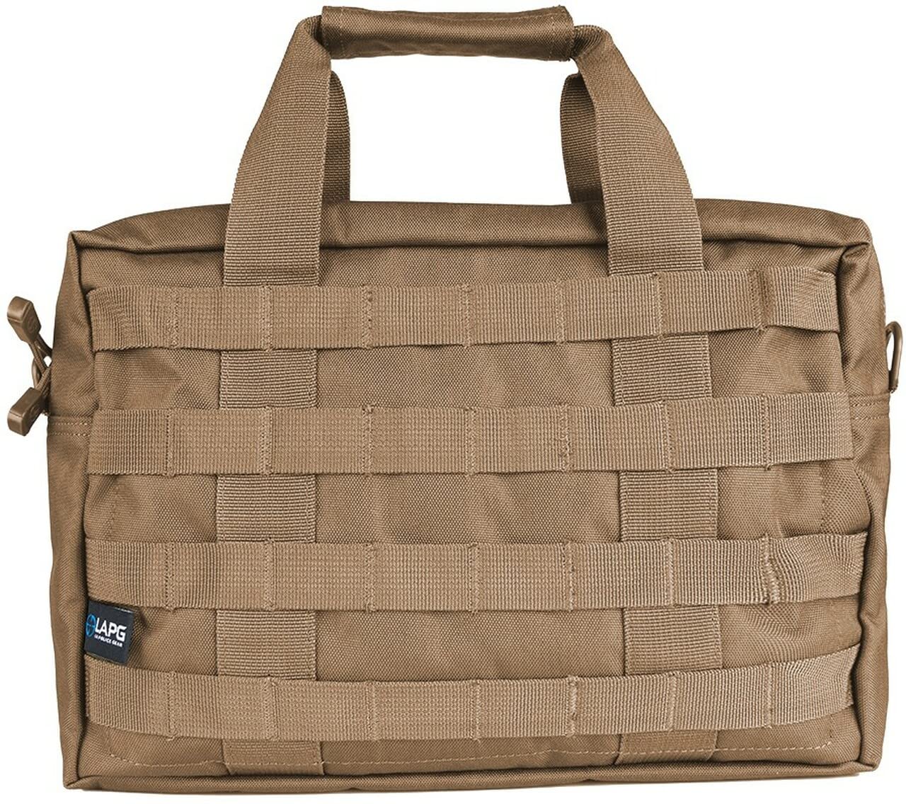 LA Police GearMOLLE Gear Bag, Utility Bag, Small Bug Out Bag, Tactical Range Bag, Ammo Storage Bag - Coyote
