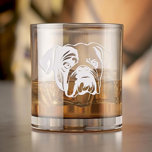 Miniatura 4 de Cara de perro Bulldog Inglés Rocas Redondas de Vidrio – Regalo de Bulldog, Bulldog Inglés, Vidrio de Bulldog, Regalo de Bulldog