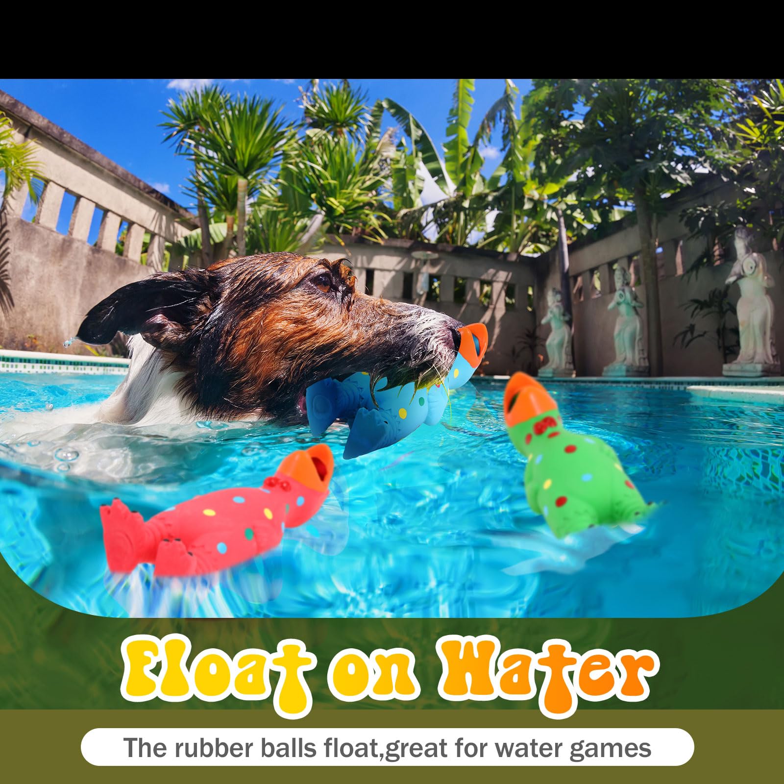 Lot de 4 jouets couineurs en latex pour chien en forme de poule agressifs, charmants et durables pour chiens de petite, moyenne et grande taille