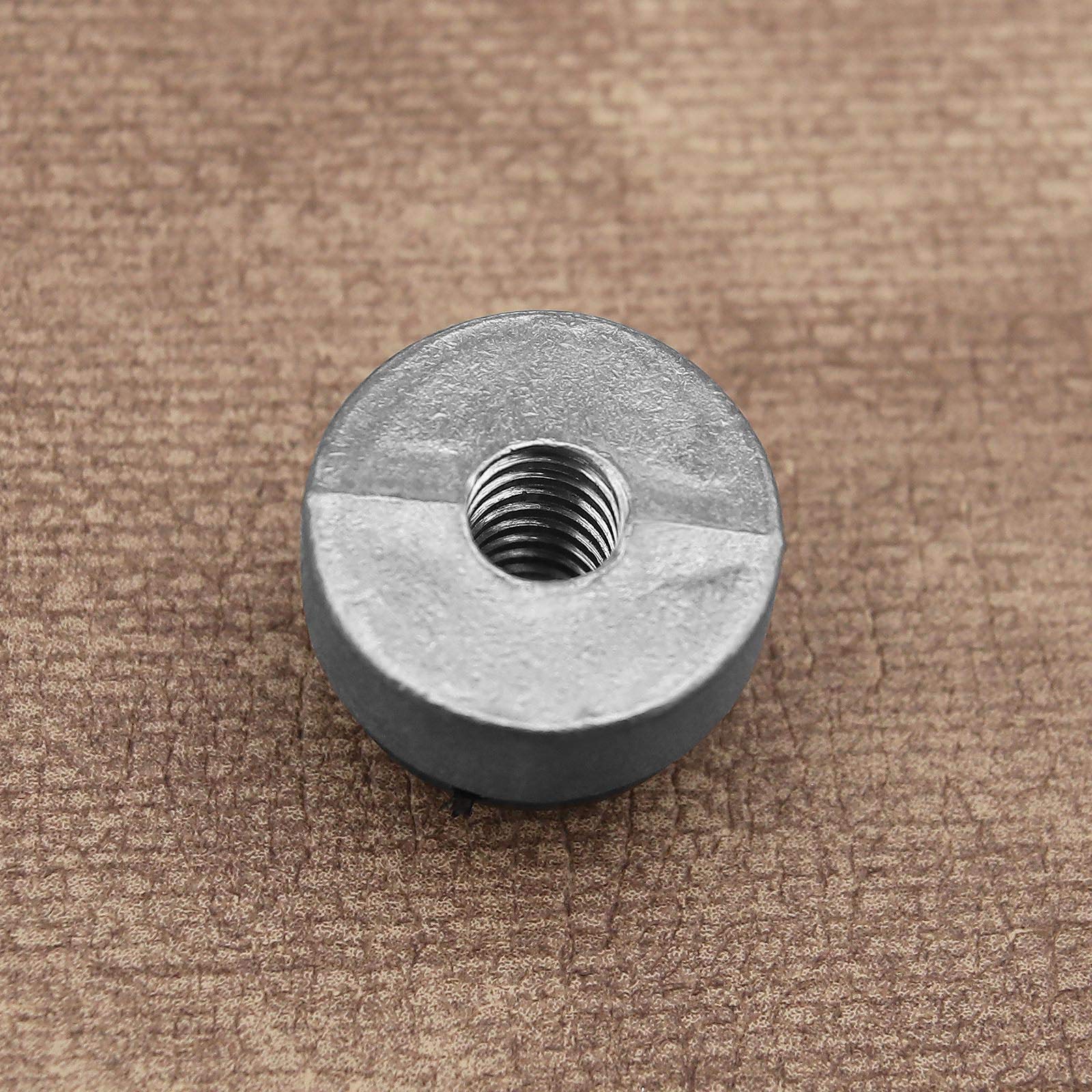 Create idea Zestaw 2 śrub zderzaka motocykla tylnego siedzenia z podkładką w kształcie litery C aluminiowa kęs czarny 6 mm śr. 59768-97
