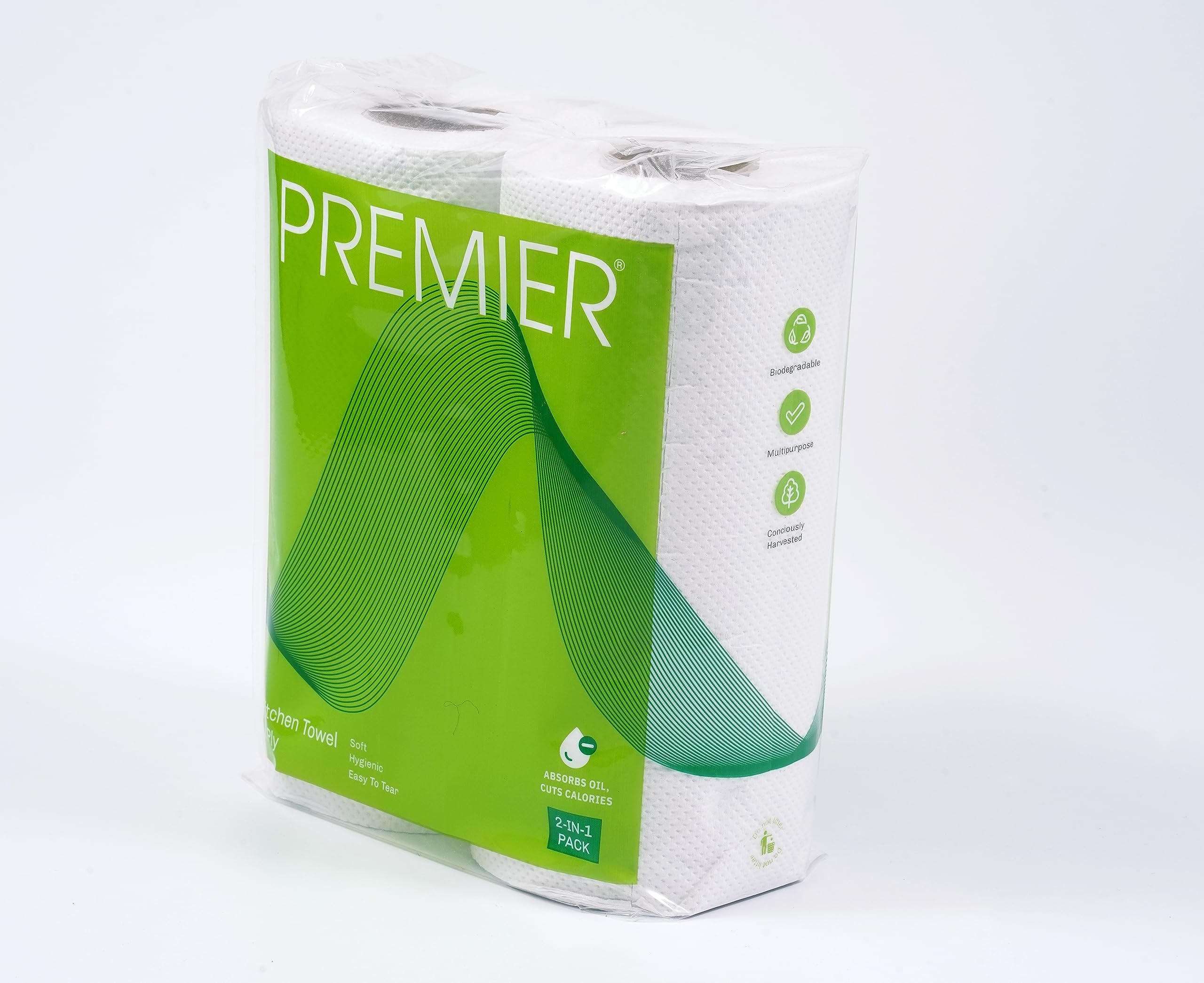Premier Tissues Premier Kitchen Tissue 60 Pulls 2 Ply Roll 2x1 Pack