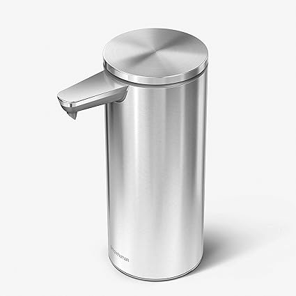 Amazon Simplehuman センサーポンプ ソープディスペンサー 266ml シルバーステンレス St1043 ソープ シャンプー用 ディスペンサー ホーム キッチン オンライン通販