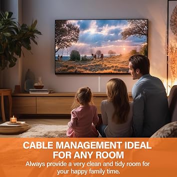 MUDEELA Cable Trunking, 8M Square Cable Cover, Self-Adhesive Hide Wires on Wall, Accessory Multipack, Cable Management Kit for Home Office - 8 X 1M Lengths, W30mm H17mm, White