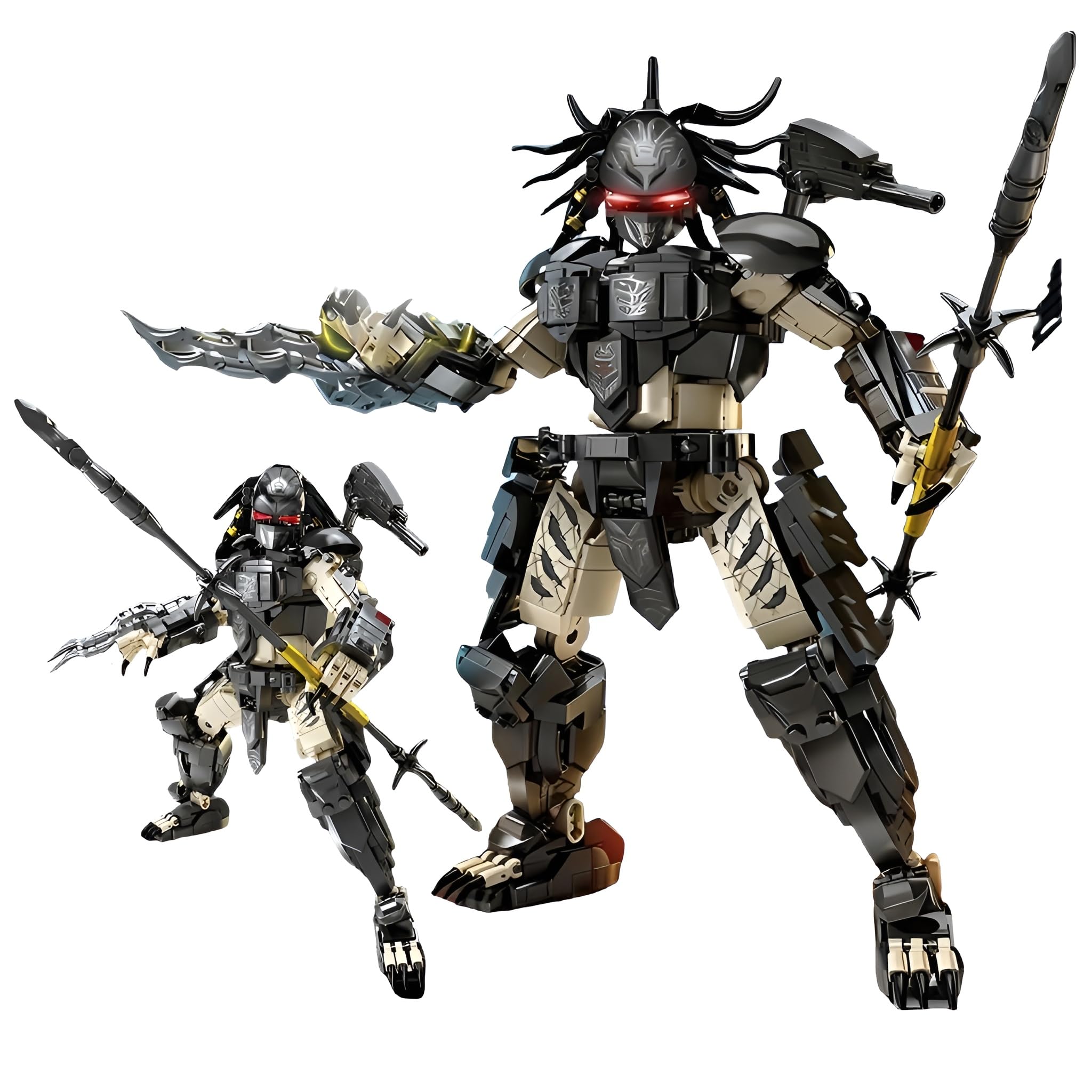 Alien Mech Warrior Building Blocks for Adults, Predator Action Figure Model