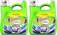 Vista 14 de Gain Defensa contra Olores Suavizante Líquido para Telas, aroma Super Fresh Blast, 140 FL OZ, 190 cargas, 2 en 1 Frescura más Protección contra