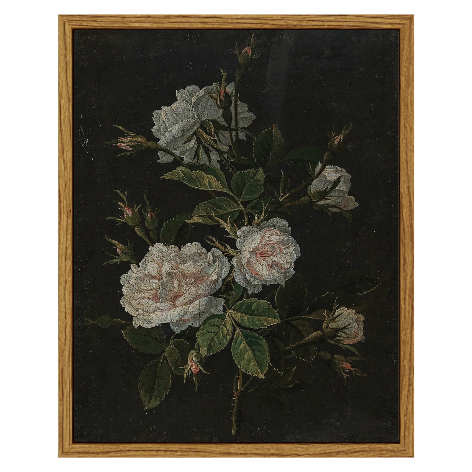 VIYYIEA Vintage Framed Black Dog Wall Art, Bedroom Living Room Minimalist Animal Art Decor, Antique Dog Canvas Print Paintings, Home Farmhouse Retro Still Life Decor, 12x16 Inch — view 82