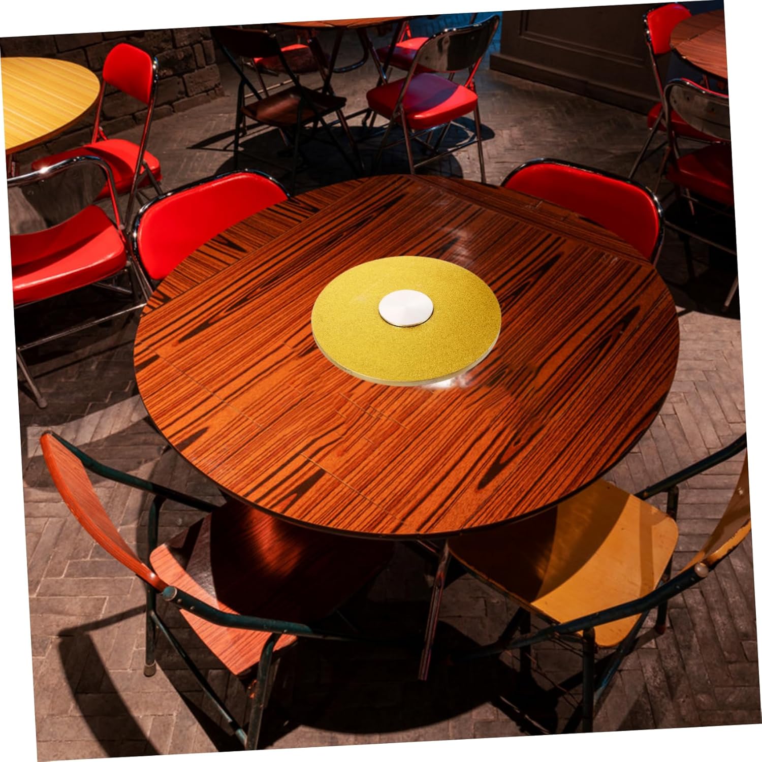 PRETYZOOM Material Rotating Turntable Round Dining Table Base Smooth Rotation Turntable for Restaurant Pantry Bearing