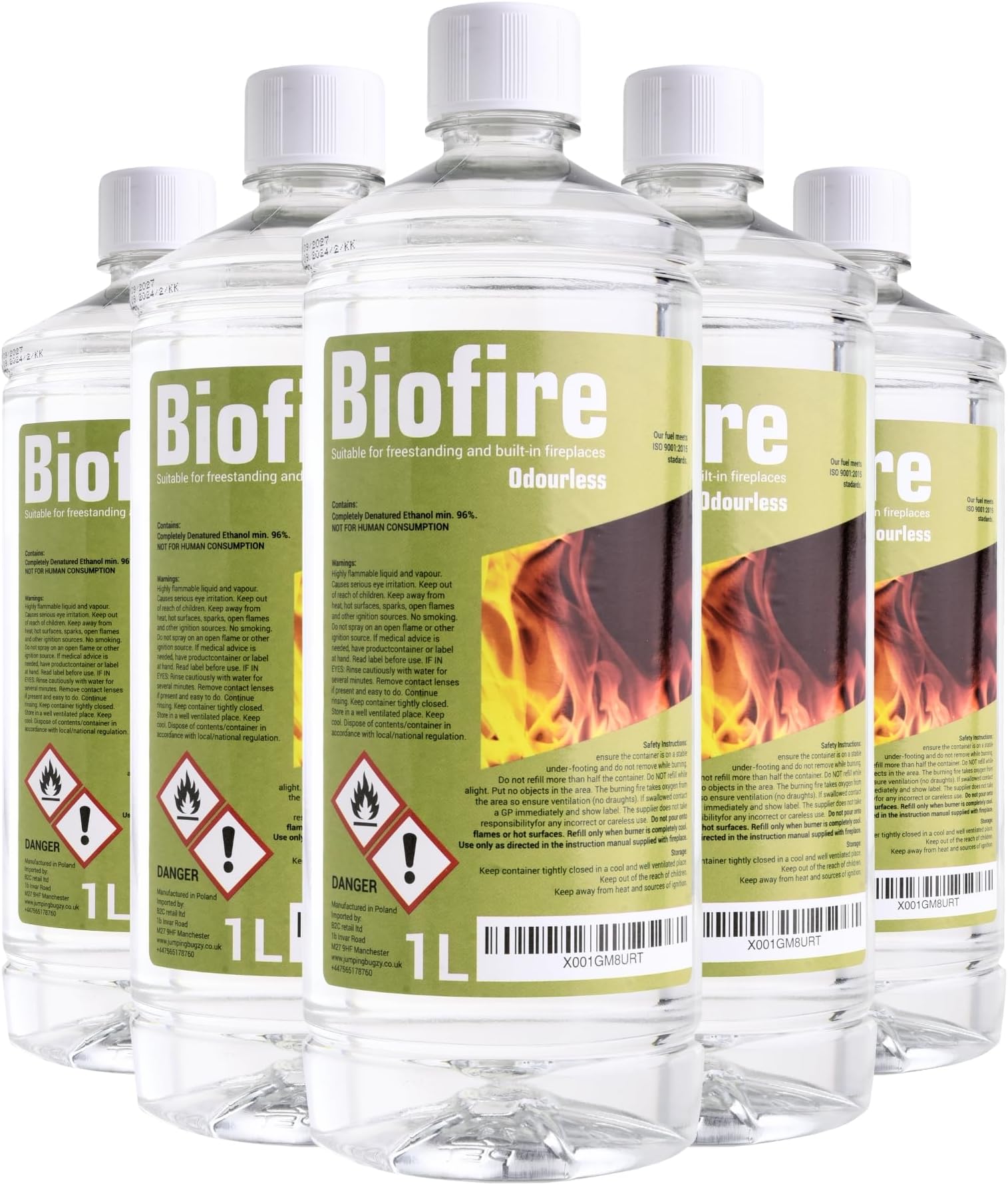 PREMIUM BIOETHANOL FUEL FOR FIRES, Bio ethanol Liquid fuel for bioethanol fires (60L)