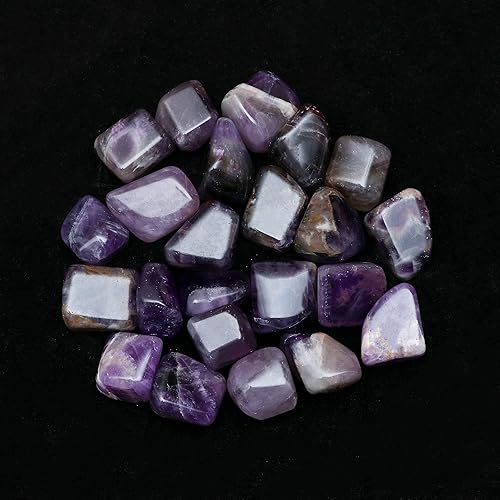 Miniatura 6 de ZAICUS Piedras pulidas de amatista de 1 libra, cristales curativos pulidos, piedras naturales, Feng Shui, equilibrio de chakras, buena suerte,