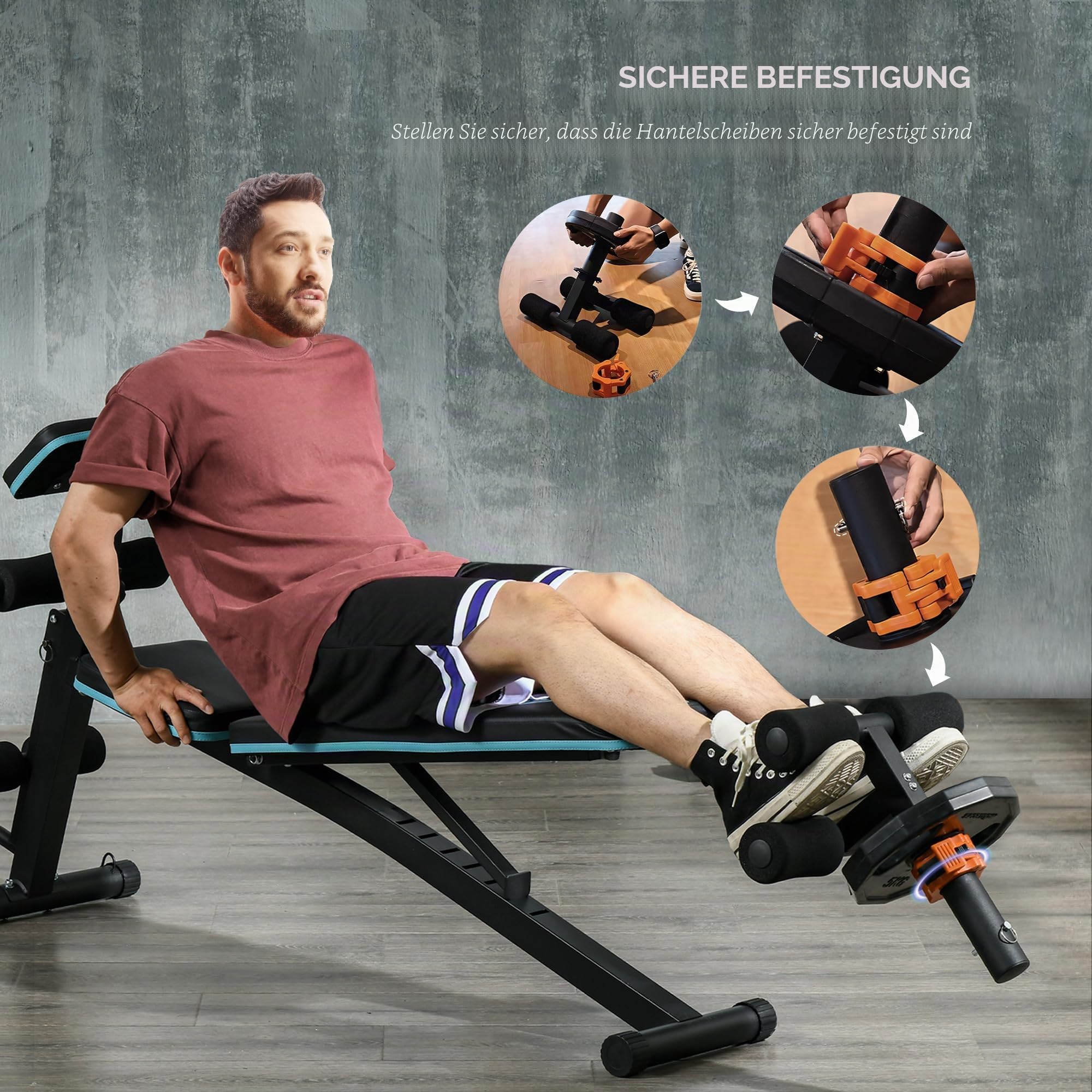 SPORTNOW Tib Bar Tibialis Trainer Wadenhebemaschine zur Linderung von Schienbeinkantensyndrom und Knieschmerzen, passend für 5 cm Hantelscheiben
