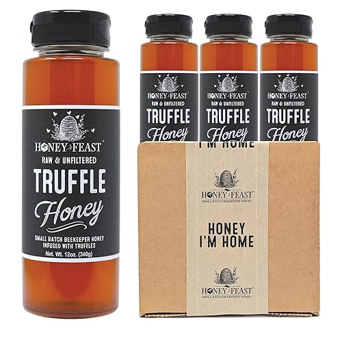 Miniatura 48 de HONEY FEAST Miel de Manuka de Nueva Zelanda Infundida con Própolis 12oz - Miel de Manuka Cruda, Fórmula con Patente Pendiente, Clasificación MGO182,