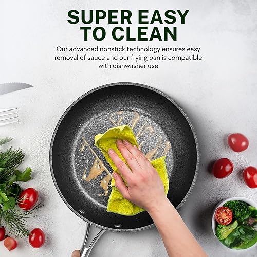 Miniatura 6 de Granitestone Armor Max - Sartén antiadherente de 12 pulgadas, 4 capas, ultra antiadherente para cocinar sartén de inducción anodizada dura, sartén