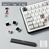 The G-Lab - KEYZ ELITE 300 WG - Wireless Gaming Keyboard - AZERTY FRENCH Layout - Hot-Swappable Mechanical Keyboard with Pre-Lubed Switches, 5-Layer Gasket, Tri-Mode 2.4G/BT/Wired, RGB&Macros, Win/Mac - 5