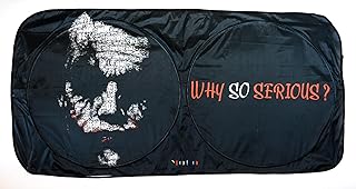 Joker Printed Automotive Windshield Sun Shade Auto Sun Visor Heat Protection for Cars, Trucks & SUVs