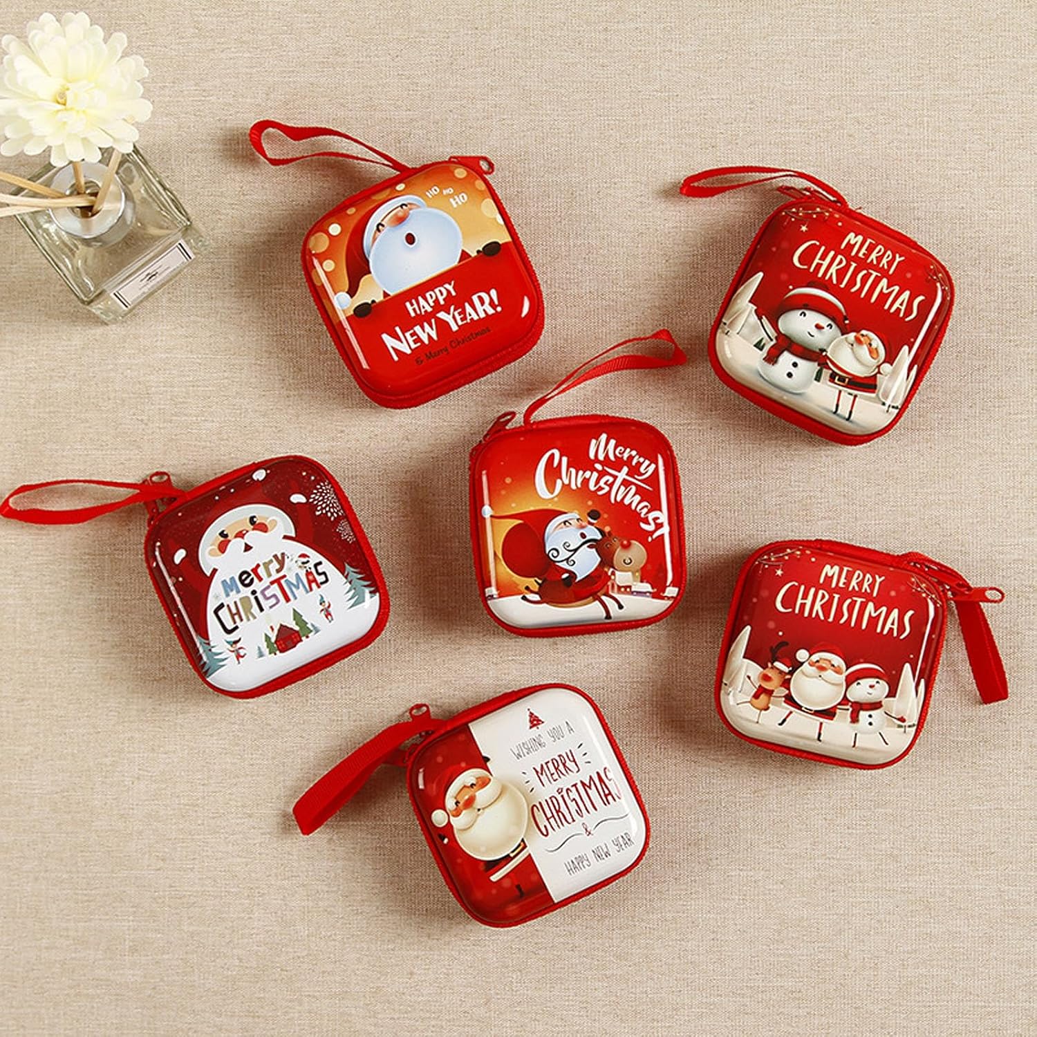 Cartoon Coin Purse Sturdy Tin Materials Pocket Money Organizers for Girls Holiday Stocking Bag Carto