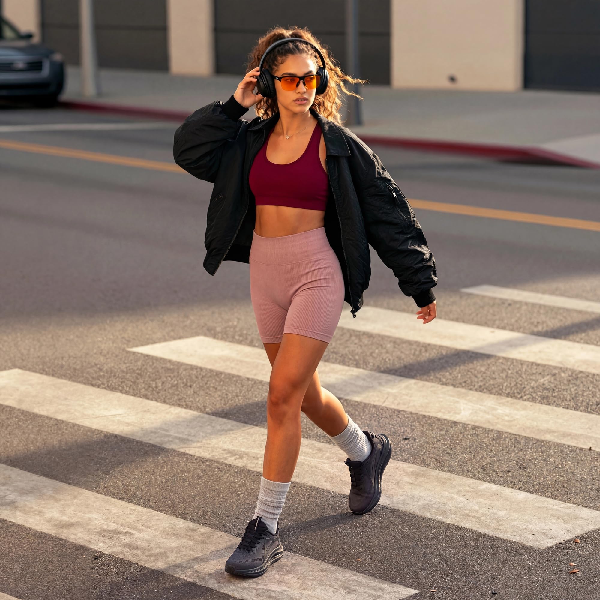 ALLSWIFIT Scarpe da ginnastica da donna, antiscivolo, traspiranti, comode, per allenamento, corsa, tennis, palestra, alla moda