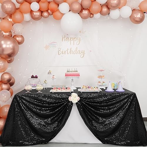 Miniatura 3 de Trlyc Mantel de lentejuelas  Mantel rectangular con purpurina plateada de 60 x 102 pulgadas, mantel brillante para decoración de mesa color plateado