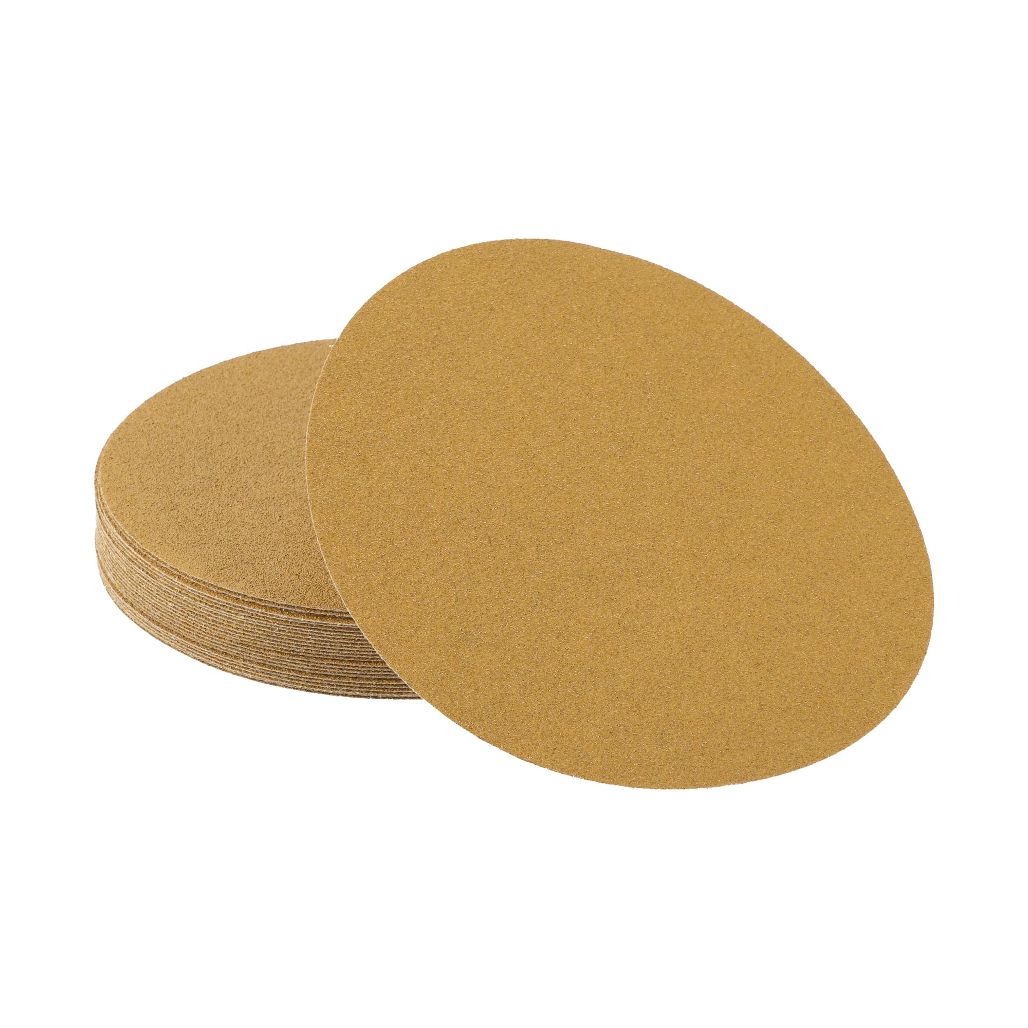 A ABSOPRO Sanding Discs 8 Inch 60 Grit Round Hook and Loop Sandpaper Aluminum Oxide Yellow 25 Pcs, 200mm/8"