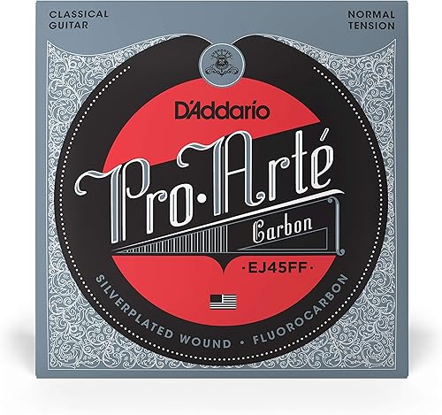 Miniatura 8 de D'Addario Cuerdas para guitarra clásica Pro-Arte EJ46FF - Cuerdas de carbono - Envoltura chapada en plata, dinacore compuesto, agudos de carbono -
