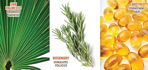 Miniatura 6 de Champú y acondicionador para el crecimiento del cabello, juego 2 en 1, 13 onzas líquidas cada uno, bloqueador DHT + equilibrador de pH Duo, Pro